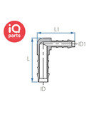 TEFEN TEFEN Gerader Schlauchverbinder | Reduziert | Winkel | PVDF