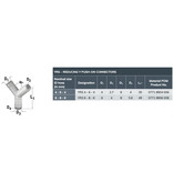 NORMA NORMAPLAST YRS Reducing Y push-on connectors