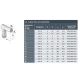 NORMA NORMAPLAST WS Elbow push-on connectors