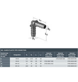 NORMA Normaplast WN | Elbow plastic pipe connector | PA12-GF30
