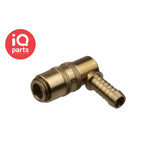RTC RTC Quick Coupling 90º | Hose Barb | With valve | Type 090 | DN 09