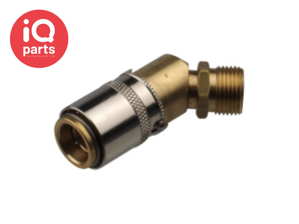 RTC Quick Coupling 45º | Cylindrical male thread | without valve | Type 090 | DN 09