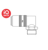 RTC RTC Snelkoppeling 90º | Cilindrische buitendraad | Met ventiel | Type 090 | DN 09