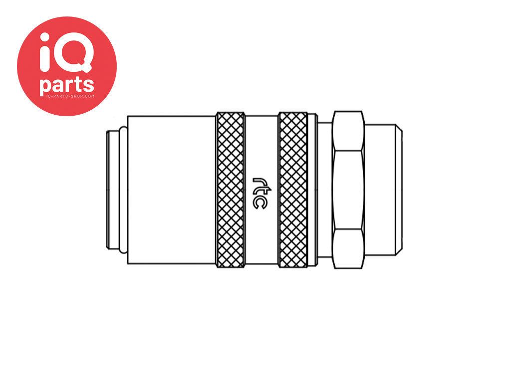 RTC Quick Coupling | Cylindrical female thread | With valve | Type 090 | DN 09
