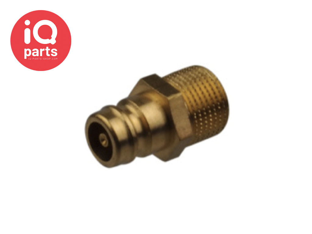 Nippel | buitendraad | met ventiel | Type 090 | DN 09