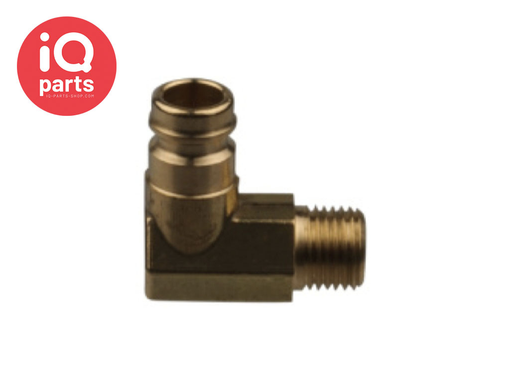 Nippel 90º | buitendraad | zonder ventiel | Type 090 | DN 09