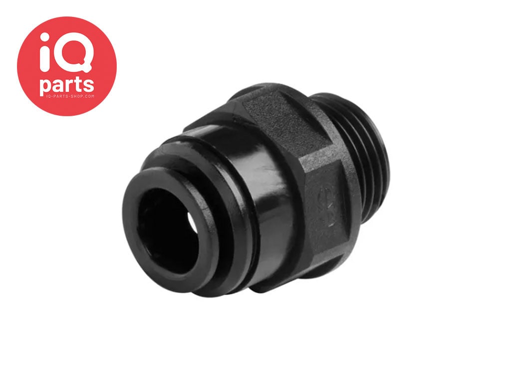 John Guest® Rechte Push-Fit/BSP inschroefkoppeling