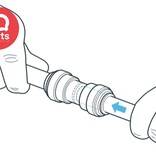 John Guest® John Guest® Rechte Push-Fit/BSP inschroefkoppeling