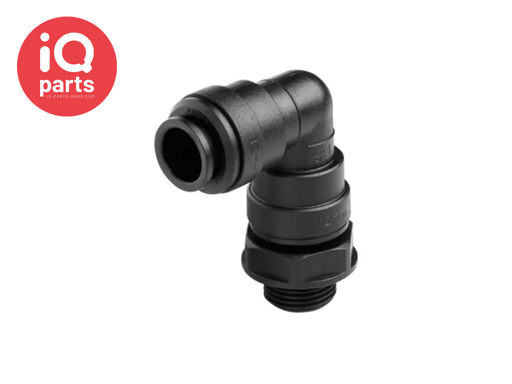 John Guest® Elbow Connector Push-Fit/BSP male thread | Swivel