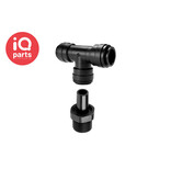 John Guest® John Guest® Tee Connector Push-Fit/BSPT male thread | Swivel