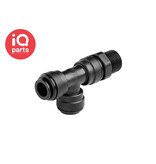 John Guest® John Guest® Tee Connector Push-Fit/BSPT male thread (Run) | Swivel