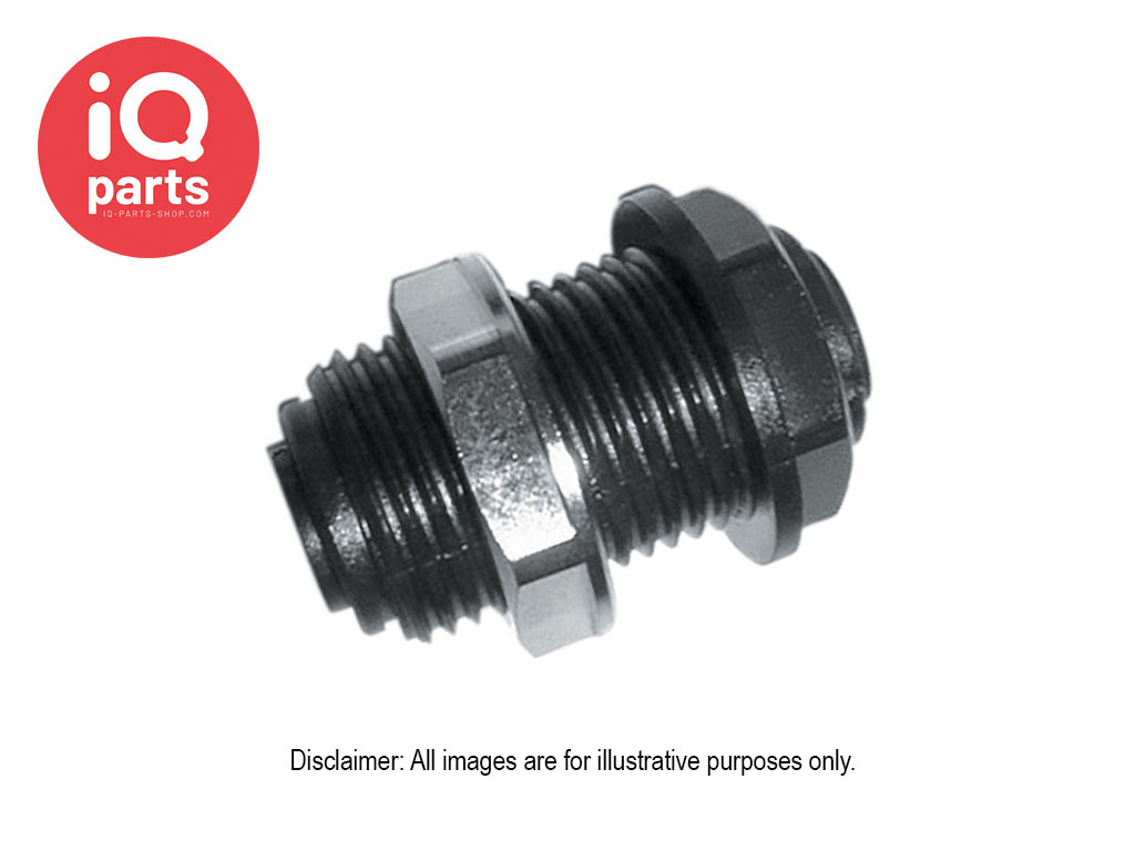 John Guest® Bulkhead Adaptor Push-Fit Fitting