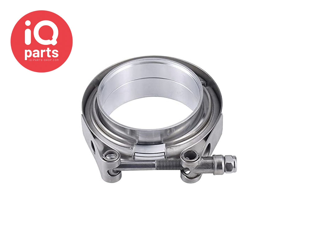 IQ-Parts V-band (AISI 304) clamp set  with ferrules (AISI 316)