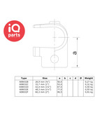 IQ-Parts IQ-Parts Pipe connector | Clamp-on Tee | Type 32