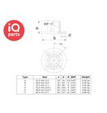 IQ-Parts IQ-Parts Pipe connector | Flange Round | Type 10