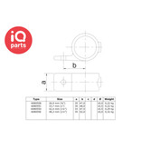 IQ-Parts IQ-Parts Pipe connector | Collar plate single side | Type 55
