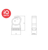 Mikalor Damesa - Nylon Leidingclip | ANMD | Multi-Diameter | grijs