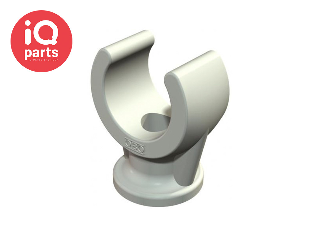 OBO-Bettermann OBO - Base clamp clip | Single | Typ 2962 | Polypropylene | Grey