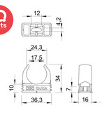 OBO-Bettermann OBO - SQuick-Schelle | Typ 2955 | Polypropylen | Grau