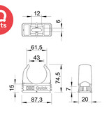 OBO-Bettermann OBO - SQuick-Schelle | Typ 2955 | Polypropylen | Grau