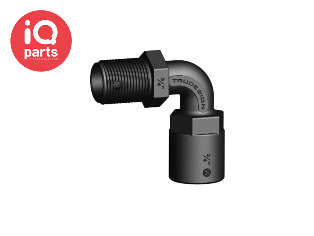 90º Connector | Binnen- naar Buitendraad | Nylon (Glasvezel versterkt) | BSP