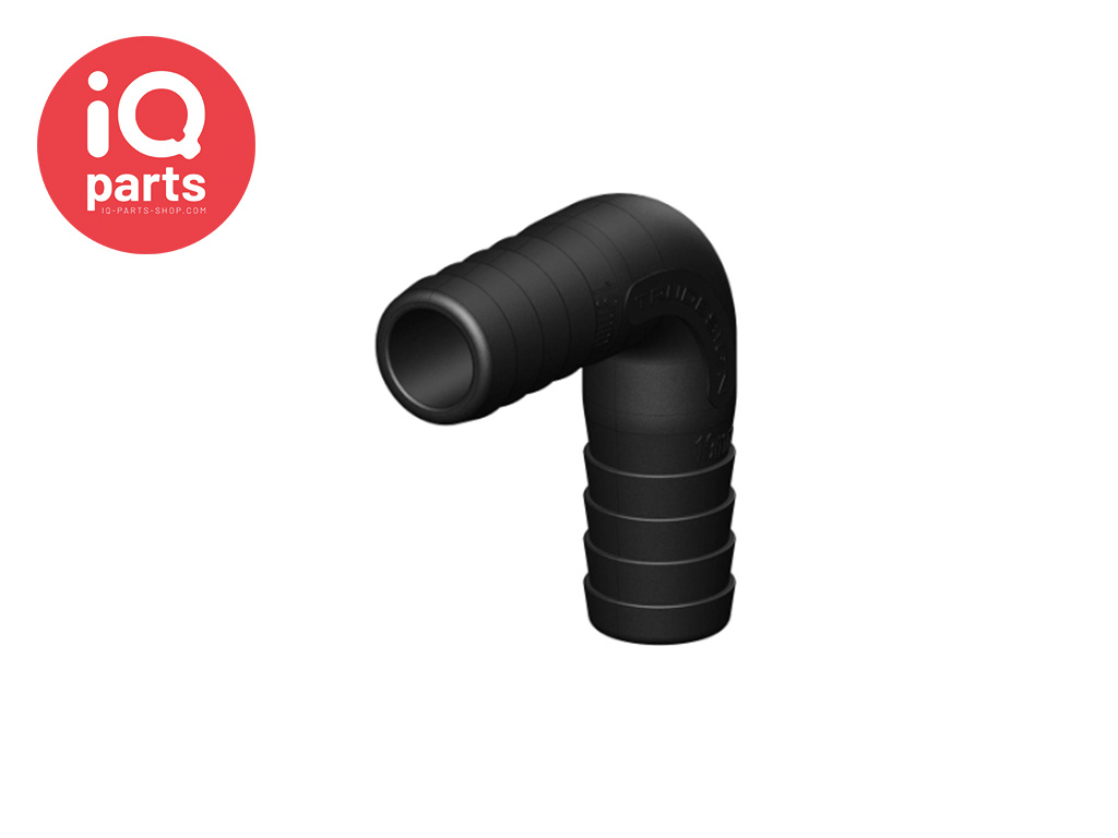 TruDesign TruDesign - 90º Schlauchverbinder | 2x Schlauchtülle Lang | Nylon (glasfaserverstärkt)