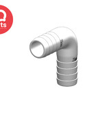 TruDesign TruDesign - 90º Slangverbinder | 2x Lange Tule | Nylon (Glasvezel versterkt)