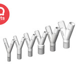 TruDesign TruDesign - 9Y-º Schlauchverbinder | 3x Schlauchtülle Lang | Nylon (glasfaserverstärkt)
