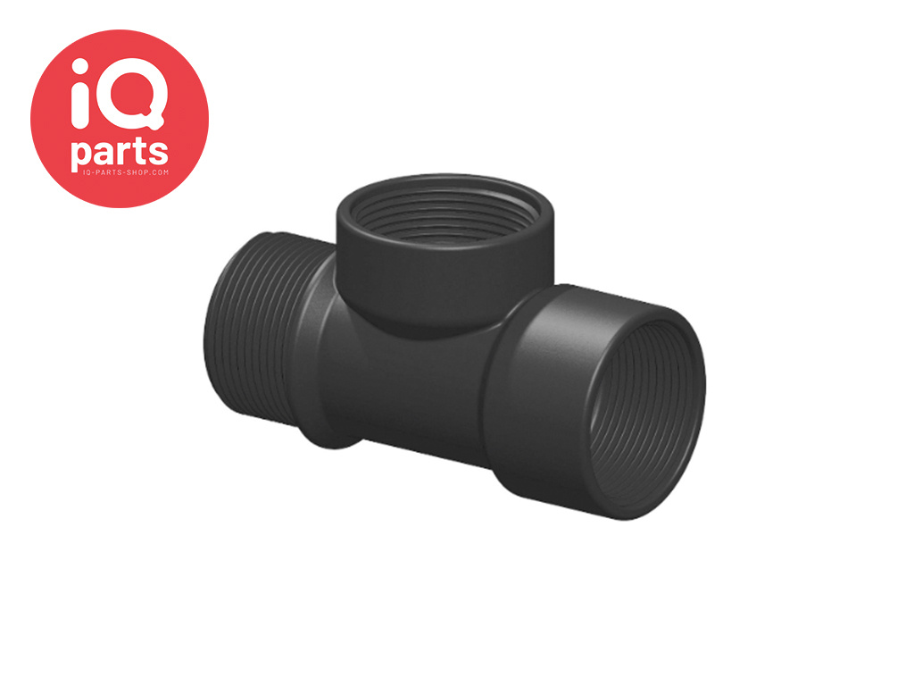 TruDesign T- Connector | 1x Buiten-/ 2x Binnendraad | Nylon (Glasvezel versterkt) | BSP