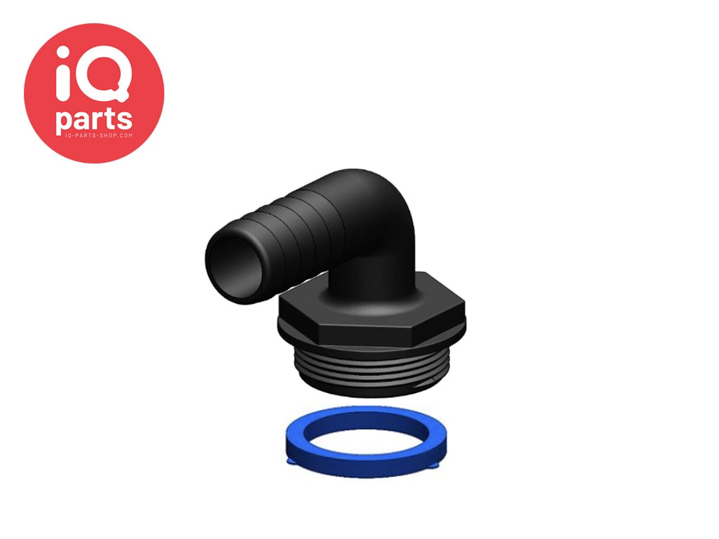 Aquavalve | 90º Schlauchtülle | 1½" BSP | Nylon (glasfaserverstärkt)