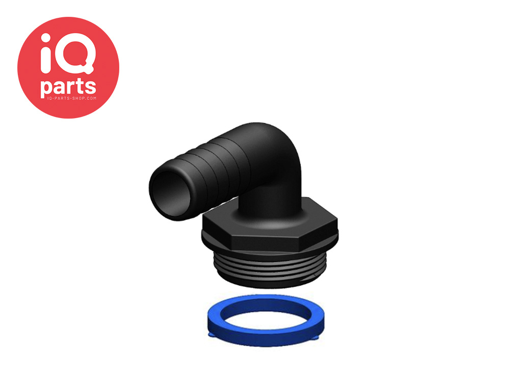 TruDesign Aquavalve | 90º Schlauchtülle | 1½" BSP | Nylon (glasfaserverstärkt)