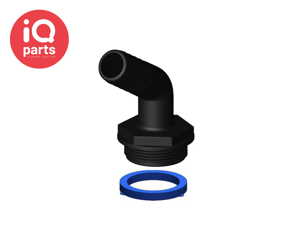 Aquavalve | 120º Schlauchtülle | 1½" BSP | Nylon (glasfaserverstärkt)