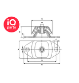 Getech Srl. GETECH - SMAR Vibration damper foot | Boat engines | 55 Shore A