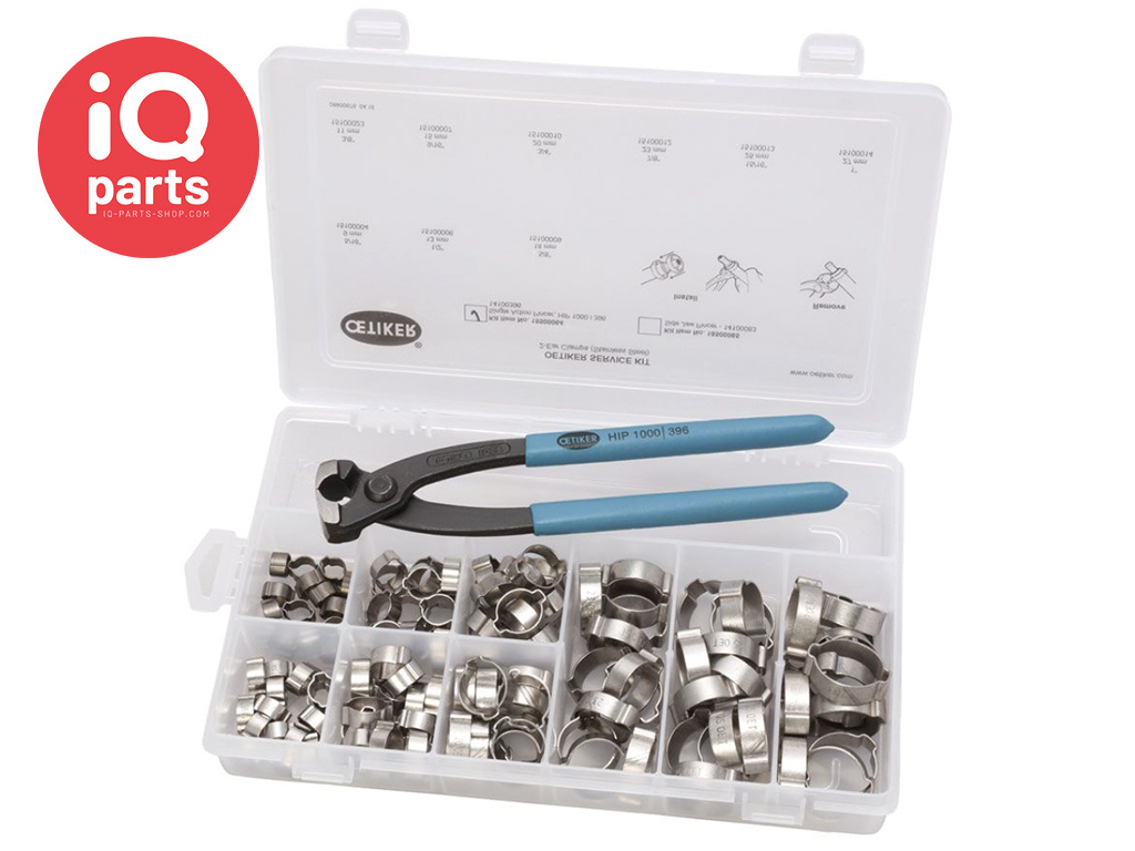 Oetiker Assortimentsdoos 2-oorklemmen | W4 | 124-delig
