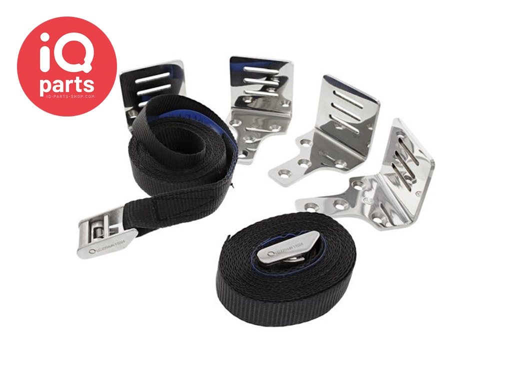 IQ-Parts Montageset für Rettungsinseln und Tanks | PES Gurtband | Edelstahl AISI 316
