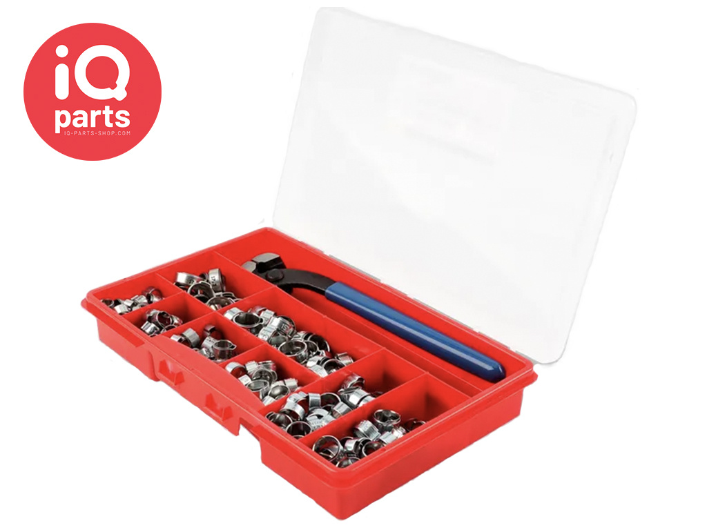 ABA ABA Sortimentsbox | 1-Ohrklemmen mit einlagering | W1/W4 | 260 stück