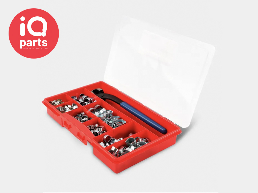 ABA Assortment box | 1-earclamps | W1 (Zinc Plated) | 270 pieces