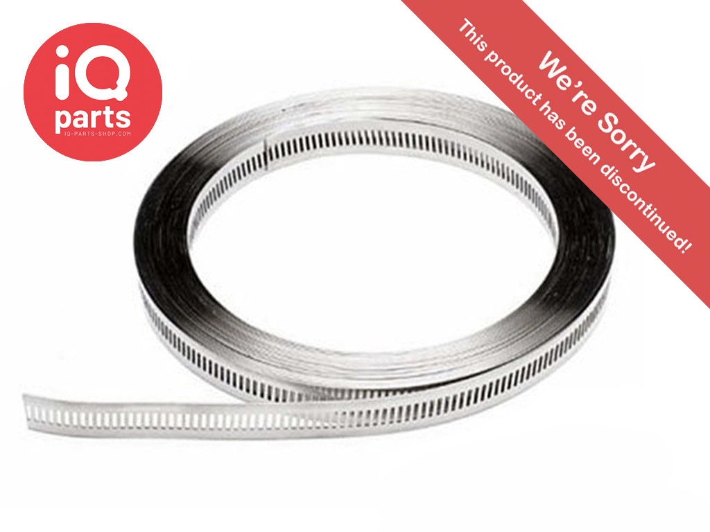 NORMETTA® 8 mm eindloze Geperforeerde band | 25 meter | W2