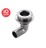 Osculati Osculati - 90º Skin Fitting | Hose Adapter | Stainless Steel AISI 316