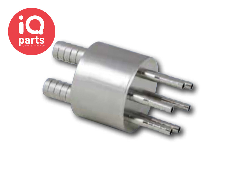 IQ-Parts Sodawasser-Verteiler Rund | Edelstahl AISI 304 (1.4301)