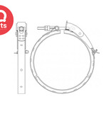 IQ-Parts IQ-Parts TEC V-bandklem | Type L13 | Snelsluiting & Veiligheidspin | RVS 304