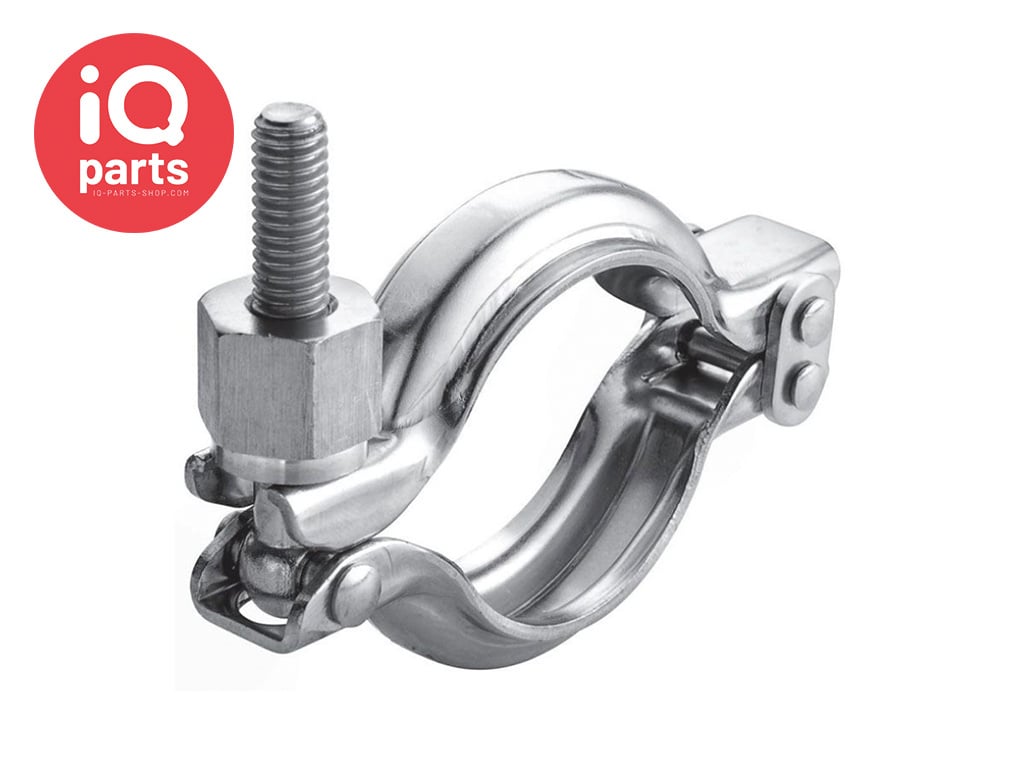 TEC V-bandklem | Type SPX | Zeskantmoer | RVS 304