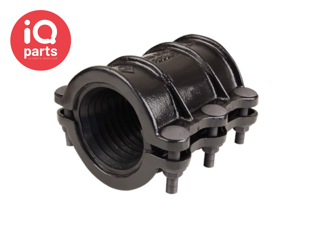 Melcher + Frenzen Repair clamp | Type 101 & 112 | cast iron | EPDM | Galvanized bolts