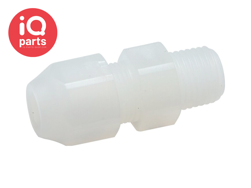 Rechte Koppeling | Inschroef | PVDF | Conisch (R)