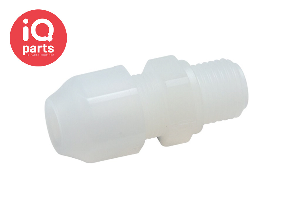 Straight Coupling | Male Thread | PVDF | Cylindrical (G)