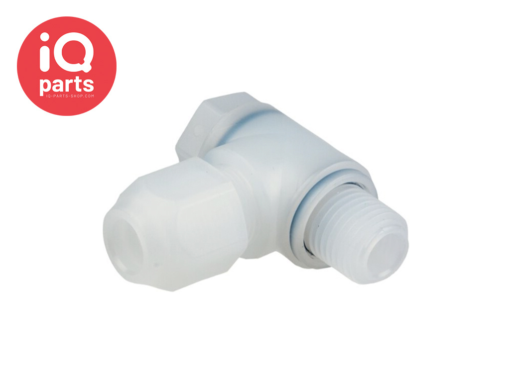 Elbow Coupling | Male Thread | PVDF | Positioning | Cylindrical (G)