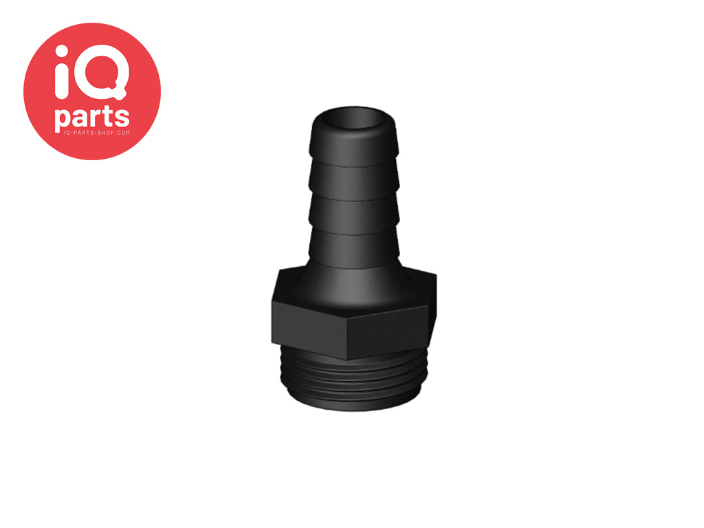 Kleine Powerjet Slangkoppeling | 1" BSP Buitendraad | Nylon (Glasvezel versterkt)