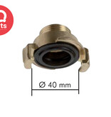 IQ-Parts IQ-Parts Gartenschlauch-Schnellkupplung | 40 mm | Außengewinde | Messing