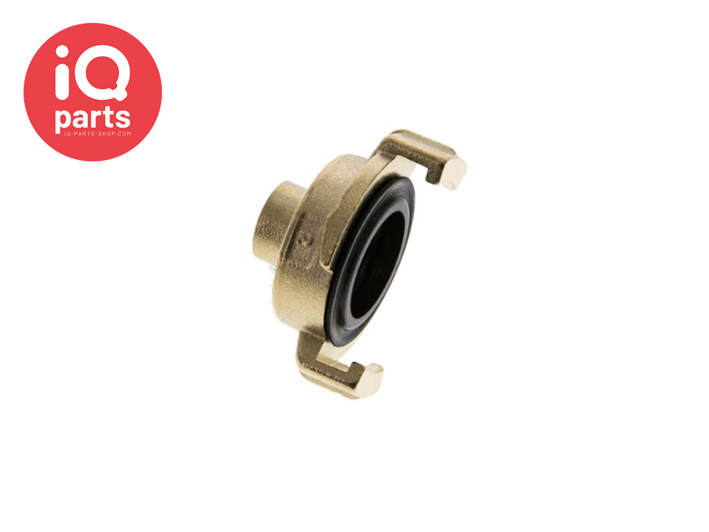 IQ-Parts Garden hose quick coupling | 40 mm | female thread | brass