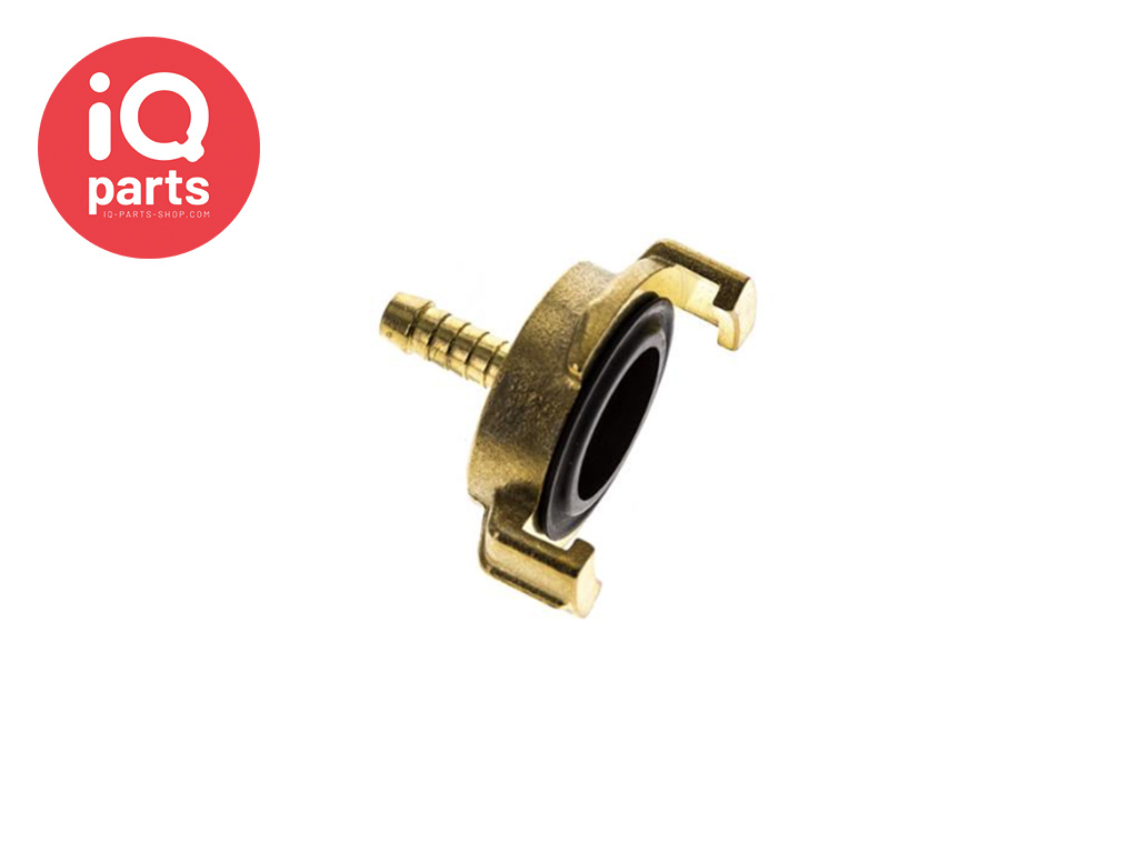 Garden hose quick coupling | 40 mm | hose barb | brass